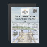 2025 Lake Magnet Calendar Business Logo QR Code<br><div class="desc">This 2025 Magnet Lake Dock Water Scene Calendar Business Name Logo QR Code packs quite a punch -- (other sizes available) -- has a full year calendar as well as all your business information -- including logo and QR code. A handy marketing giveaway for your clients with your company logo...</div>