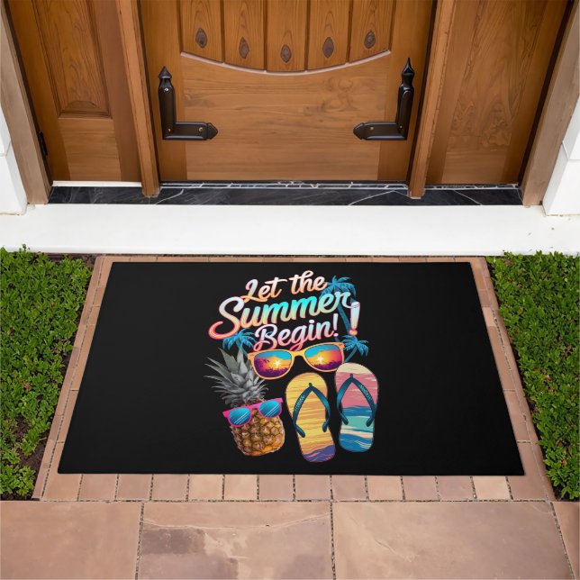 2025 Let The Summer Begin 2025 Summer Vacation Doormat (Outdoor)