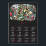 2025 magnetic calendar with your Christmas photo<br><div class="desc">2025 magnetic calendar with your Christmas photo. Just replace the photo with a photo of your children.</div>