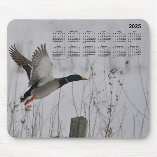 2025 Mallard in Flight Calendar by Janz Mouse Pad