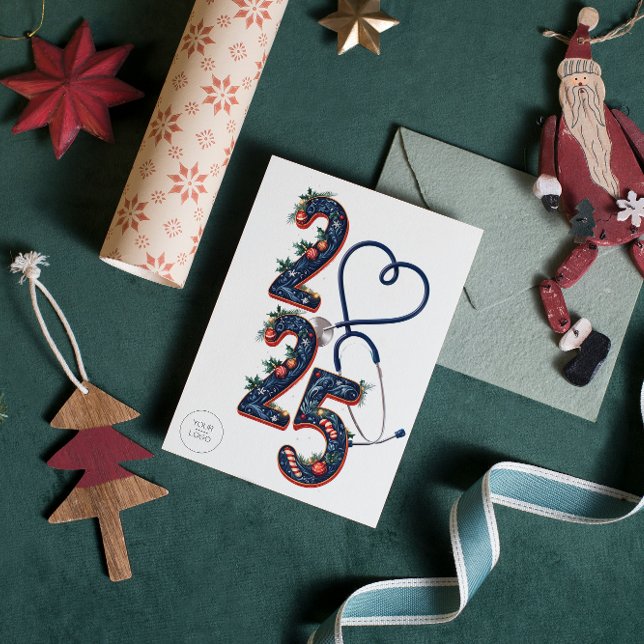  2025 Medical Custom Logo Text Template Christmas  (Creator Uploaded)