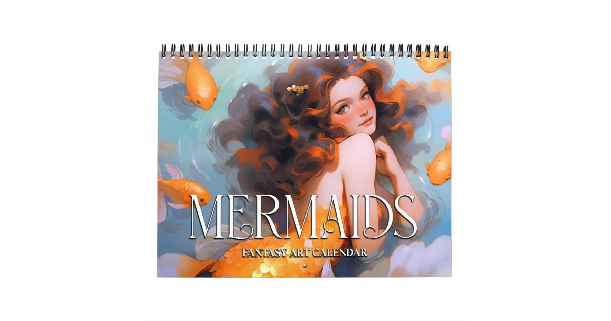 2025 Mermaids Fantasy Art Calendar | Zazzle