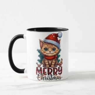 2025 Merry Christmas Cat Mug