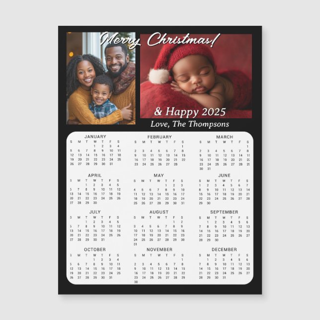 2025 Mini Calendars | Family Photos Personalized (Front)