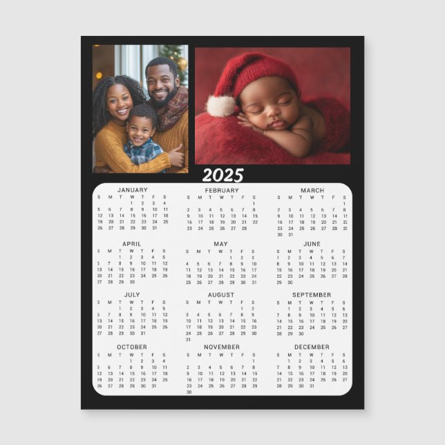 2025 Mini Calendars | Family Photos Personalized (Front)