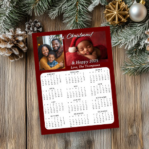 2025 Mini Calendars   Family Photos Personalized