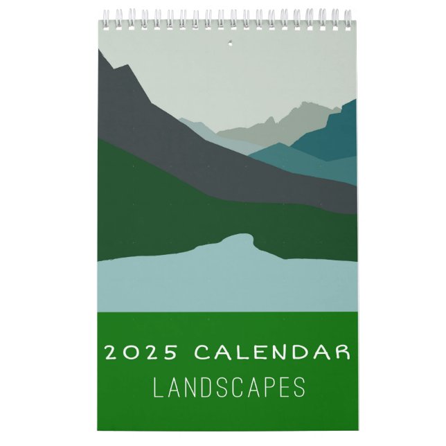 2025 Minimalistic Landscape Art Calendar (Cover)