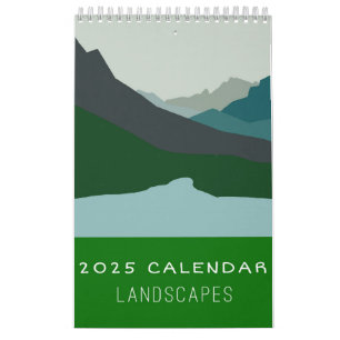 2025 Minimalistic Landscape Art Calendar