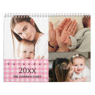2025 Modern Custom Photo Create Your Own Family Calendar
