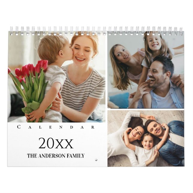 2025 Modern Custom Photo Create Your Own Family  Calendar (Cover)