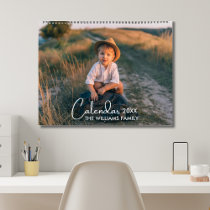 2025 Modern Custom Photo Create Your Own Family Calendar