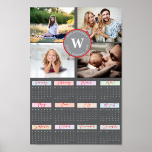 2025 Modern Family 4 Photo Collage Custom Poster