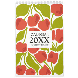 2025 Modern Fruit Illustrations Wall Calendar