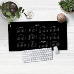 2025 Modern Minimailst Black and White Calendar Desk Mat<br><div class="desc">🌟This is for 2025🌟
2025 Modern Minimalist Black and White Calendar Desk Mat Mouse Pad. This version is in chic Black and White ,  but the colors can easily be customized! Please contact us at cedarandstring@gmail.com if you need assistance with the design or matching products.</div>