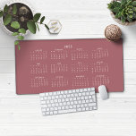 2025 Modern Rose Gold Pink Calendar Desk Mat<br><div class="desc">🌟This is for 2025🌟
2025 Rose Gold Pink Calendar Desk Mat Mouse Pad. This version is in chic rose gold,  but the colors can easily be customized! Please contact us at cedarandstring@gmail.com if you need assistance with the design or matching products.</div>