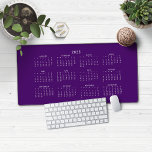 2025 Modern Royal Purple Calendar Desk Mat<br><div class="desc">🌟This is for 2025🌟
2025 Royal Purple Calendar Desk Mat Mouse Pad. This version is in chic Royal Purple,  but the colors can easily be customized! Please contact us at cedarandstring@gmail.com if you need assistance with the design or matching products.</div>