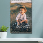 2025 Modern Script Typography Minimal Multi Photo Calendar<br><div class="desc">Looking for a personalized family planner? Check out this 2025 Modern Custom Photo Create Your Own Family Calendar.</div>