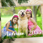 2025 Modern Simple Personalized Family Photos Calendar<br><div class="desc">Introducing our 12-Month Wall Calendar, the perfect blend of modern simplicity and unique charm. Each month features a full-sized photo that beautifully captures the essence of family, kids, and pets, making it a delightful addition to any home. Whether it’s a snapshot of your kids playing in the garden, a candid...</div>