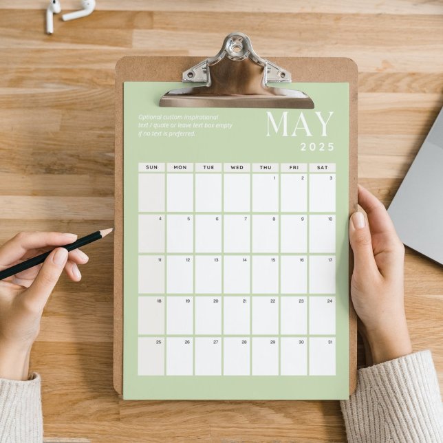 2025 Monthly Calendar | May Poster (Creator Uploaded)