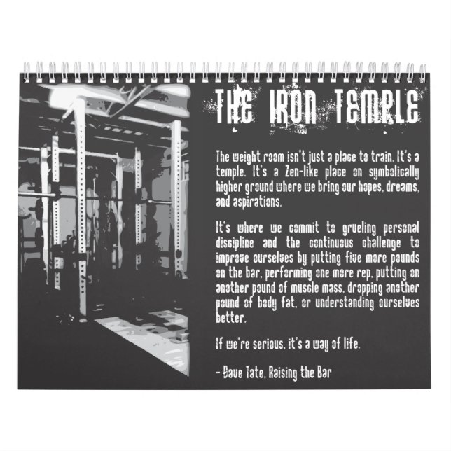 2025 Motivational Bodybuilding Gym Calendar (Cover)