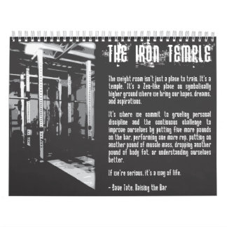 2025 Motivational Bodybuilding Gym Calendar
