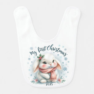 2025 MY FIRST CHRISTMAS BABY CHICK BIB