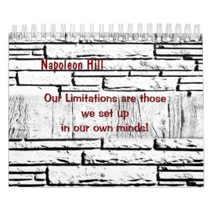 2025 Napoleon Hill, Our Limitations Calendar