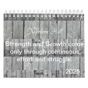 2025 Napoleon Hill, Stength and Growth Calendar