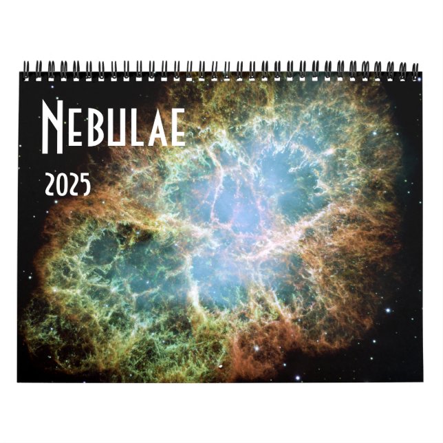 2025 NASA Space Nebulae  Astronomy Stars Calendar (Cover)