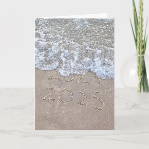 2025 New Year Beach Card