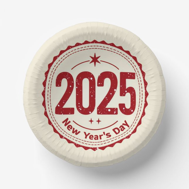 2025 New Year's Day Paper Bowl (Front)