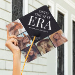 2025 Next Era Photo Collage Graduation Cap Topper<br><div class="desc">Embrace the end of an era and get ready for the next adventure with our modern graduation cap topper. Customizable with your name, class year and featuring a 5-photo collage, it perfectly captures your journey thus far. Complete with the uplifting message 'onto the next era', this cap topper is the...</div>