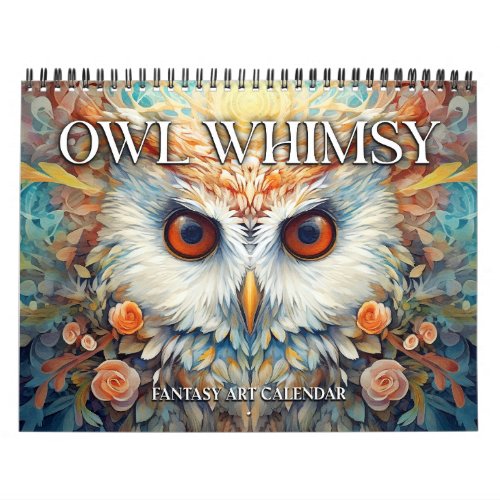 2025 Owls Whimsical Fantasy Art Calendar