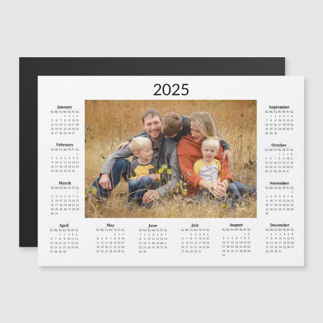 2025 Personalized Calendar Magnet (Front/Back)