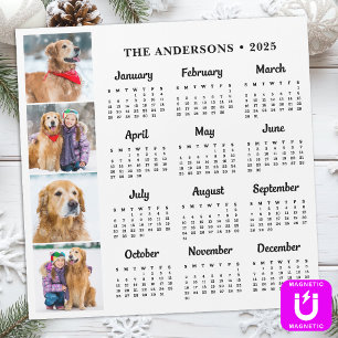 2025 Personalized Pet Dog Family Photos Calendar