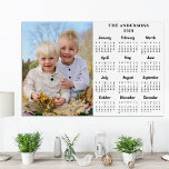 2025 Personalized Photo 12 Month New Year Calendar Foam Board<br><div class="desc">Introducing the 2025 Family & Pets Calendar Poster – the perfect blend of organization and heartwarming imagery for your home! This full-year, 12-month calendar offers a convenient "year at a glance" format, making it easy to keep track of important dates and events at a single glance. This custom calendar poster...</div>
