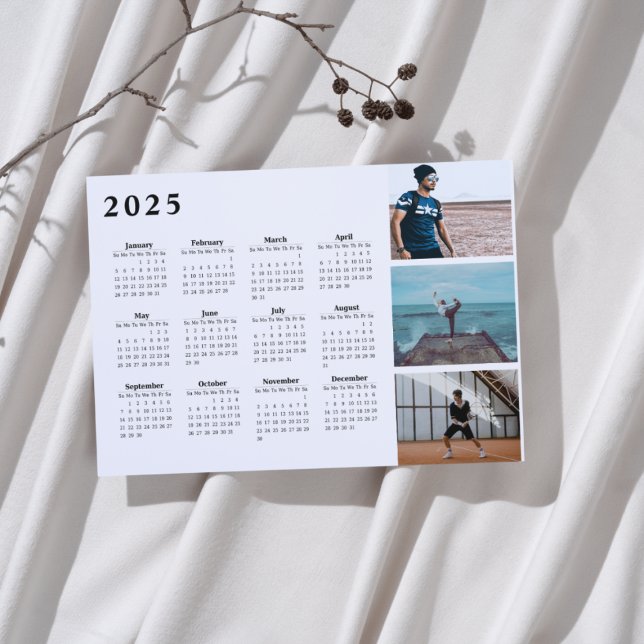 2025 Personalized Photo Collage Calendar Magnet  (Creator Uploaded)