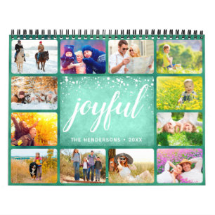 2025 Photo Calendar Family Name Green