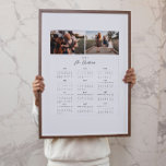 2025 Photo Calendar Poster Print<br><div class="desc">Visit our website at www.berryberrysweet.com for modern and elegant stationery and personalized gifts.</div>