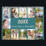 2025 Photo Collage Monthly Photo and Special Notes Calendar<br><div class="desc">This Photo Calendar has a stylish and modern cover with a collage of your favorite photos. The template is set up for you to add 12 photos, the year and your custom text to the front and back cover. Each month shows a larger version of one of your photos from...</div>