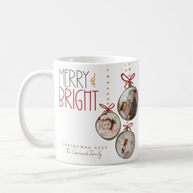 2025 Photo Family Christmas Party Thank You Favors Coffee Mug (Left)