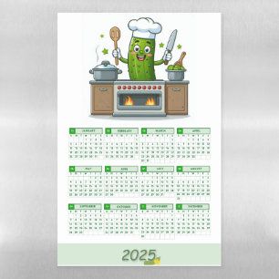 2025 Pickle Calendar Cooking in the Kitchen Magnetic Dry Erase Sheet