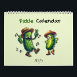 2025 Pickle Character Themed  Calendar<br><div class="desc">Funny pickle characters themed 2025 calendar. For pickle lovers or pickle collectors.</div>