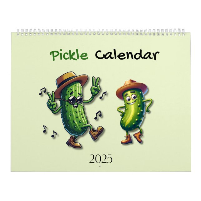 2025 Pickle Character Themed  Calendar