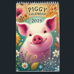 2025 Piggy Pig Calendar<br><div class="desc">Get ready to smile all year long with this adorable Piggy Calendar 2025! Each month features a playful pig illustration with seasonal elements, from festive holiday scenes to vibrant spring blooms. Perfect for pig lovers and anyone who enjoys a touch of whimsical charm in their daily life. Plus, any animal-themed...</div>