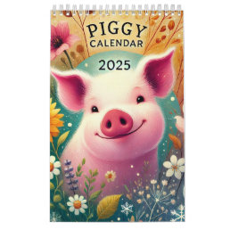 2025 Piggy Pig Calendar