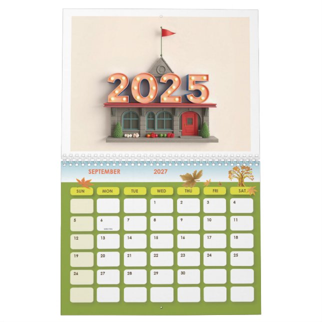 2025 Premium Wall Calendar – Stylish & Functional (Sep 2027)