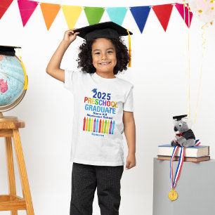 2025 Preschool Graduate Cute Customizable Toddler T-shirt