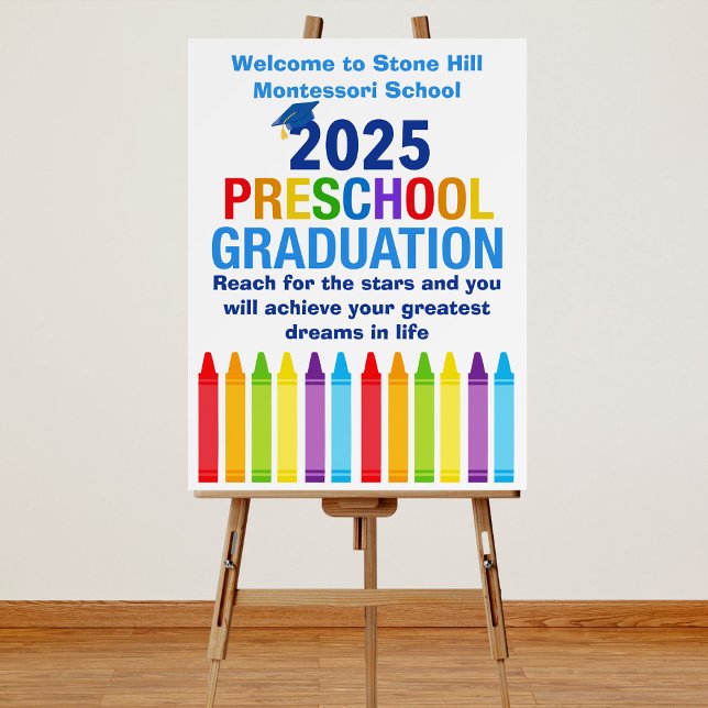 2025 Preschool Graduation Customizable School Foam Board (Creator Uploaded)