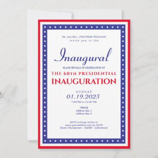 2025 President Donald Trump Inauguration Party Invitation